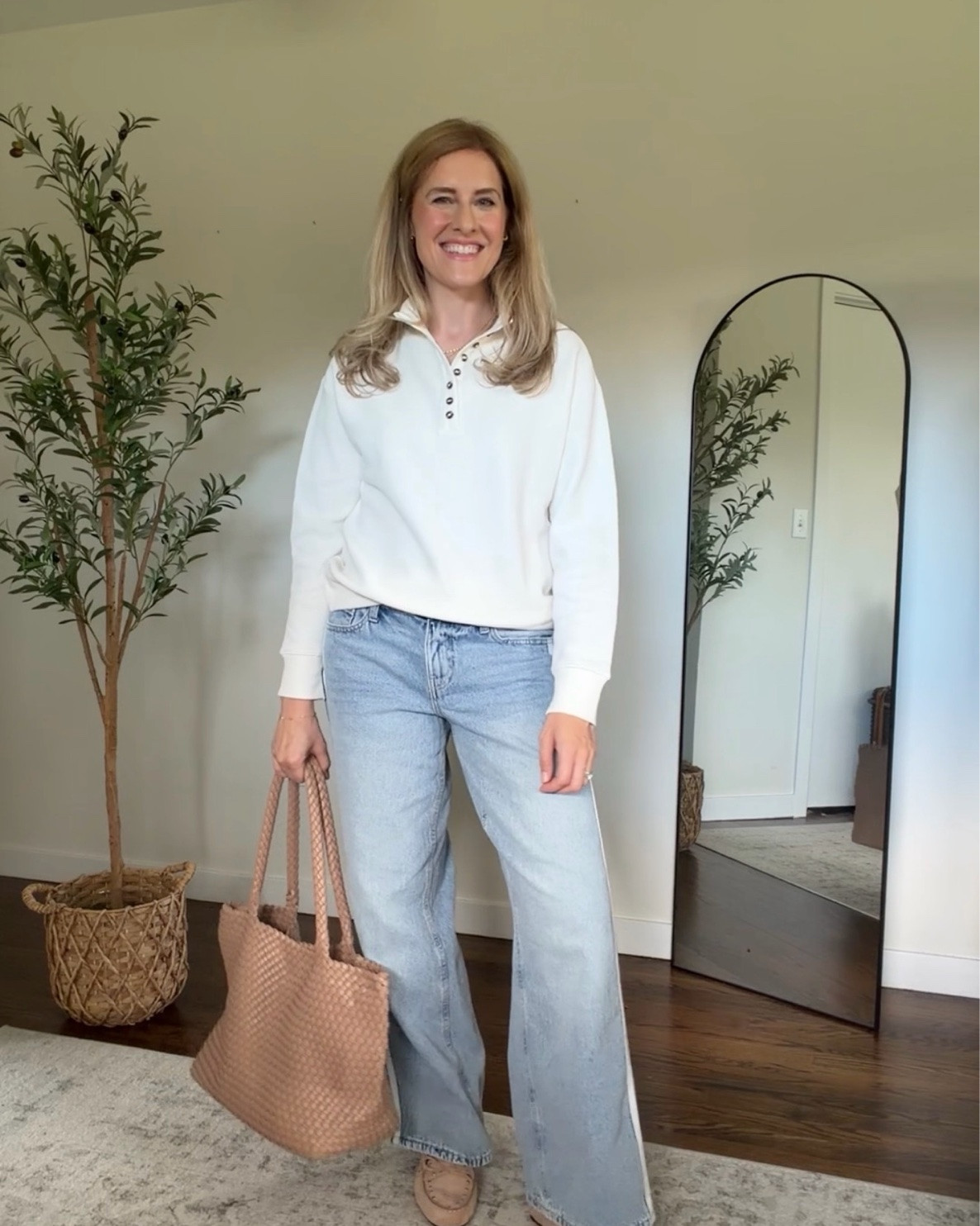 I love these henley tops, Walmart did a great job! This is the size small. I also grabbed the camel brown in size medium and both are good. #walmartfashion

#LTKOver40