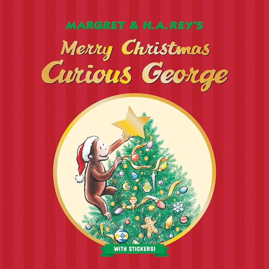 Merry Christmas, Curious George with Stickers: A Christmas Holiday Book for Kids | Amazon (US)