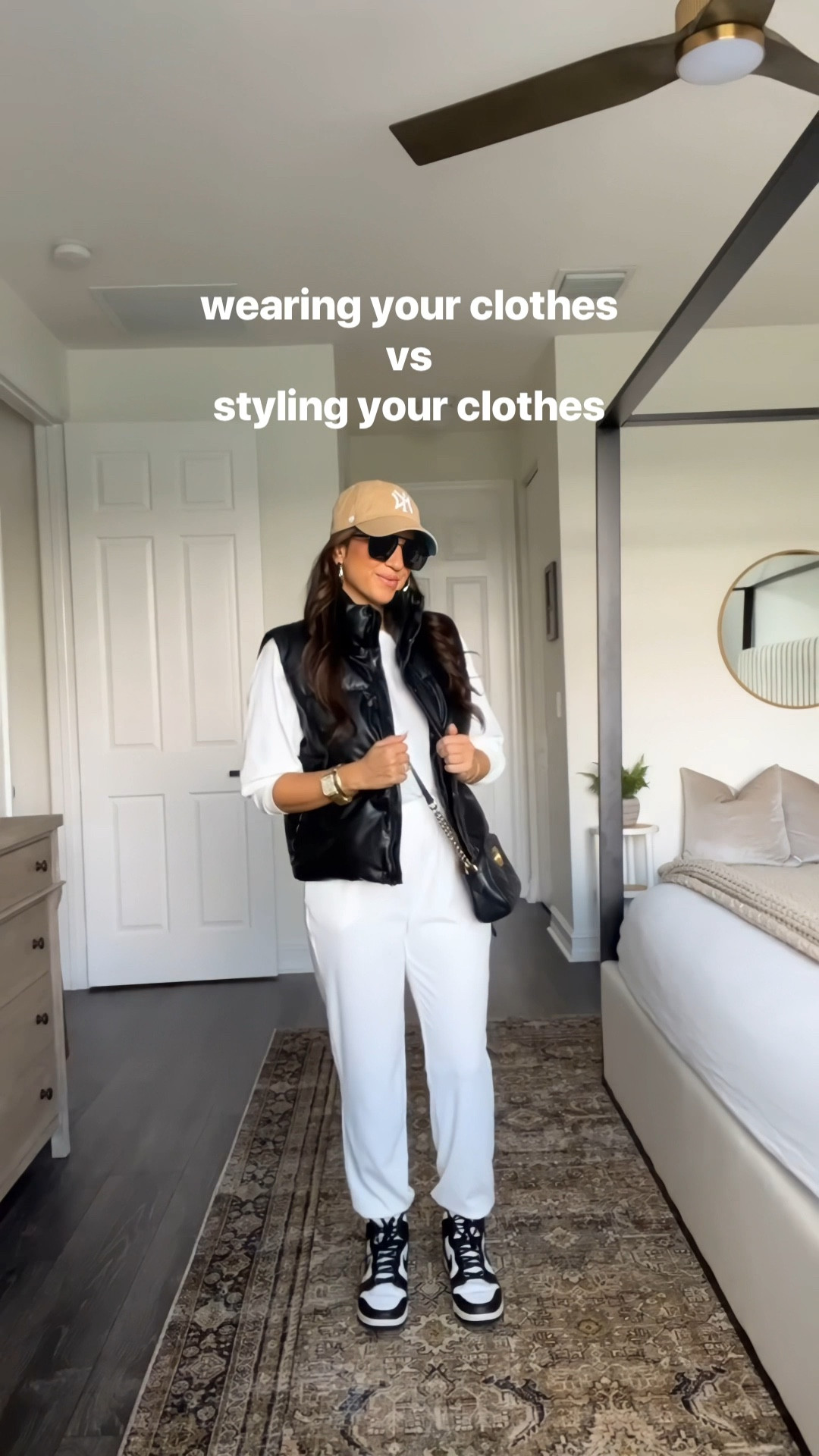 Wearing your clothes versus styling your clothes. 

Wearing a size medium in this Amazon faux leather vest and Amazon two piece set. 

Nike Dunks sneakers run TTS. 



#LTKstyletip #LTKshoecrush #LTKfindsunder50