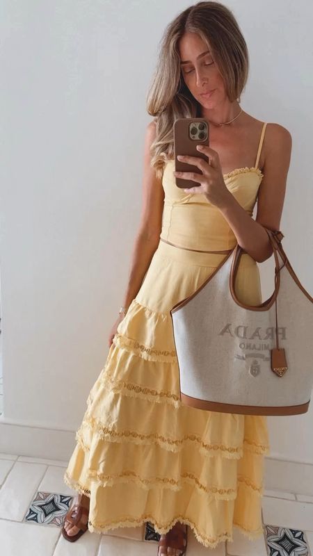 Gorgeous yellow linen set! Elegant and so feminine! Runs tts, wearing a size small 
The perfect European summer outfit 


#LTKSeasonal #LTKTravel #LTKStyleTip