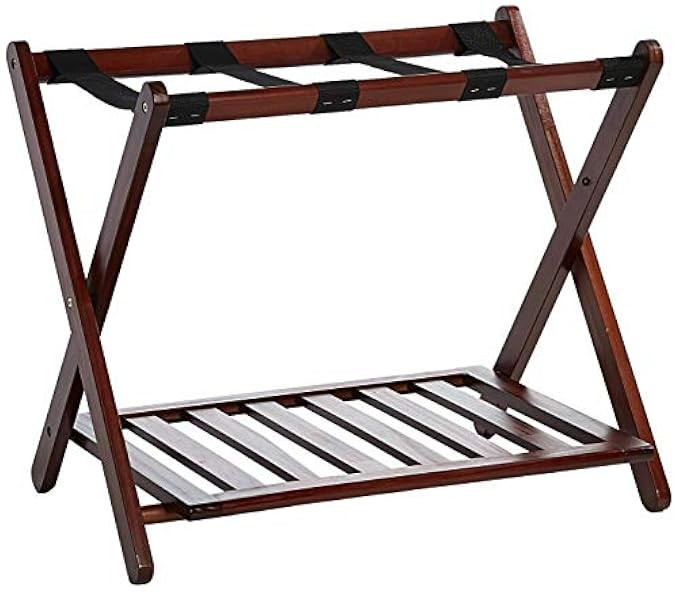 Casual Home Luggage Rack with Shelf | Amazon (US)