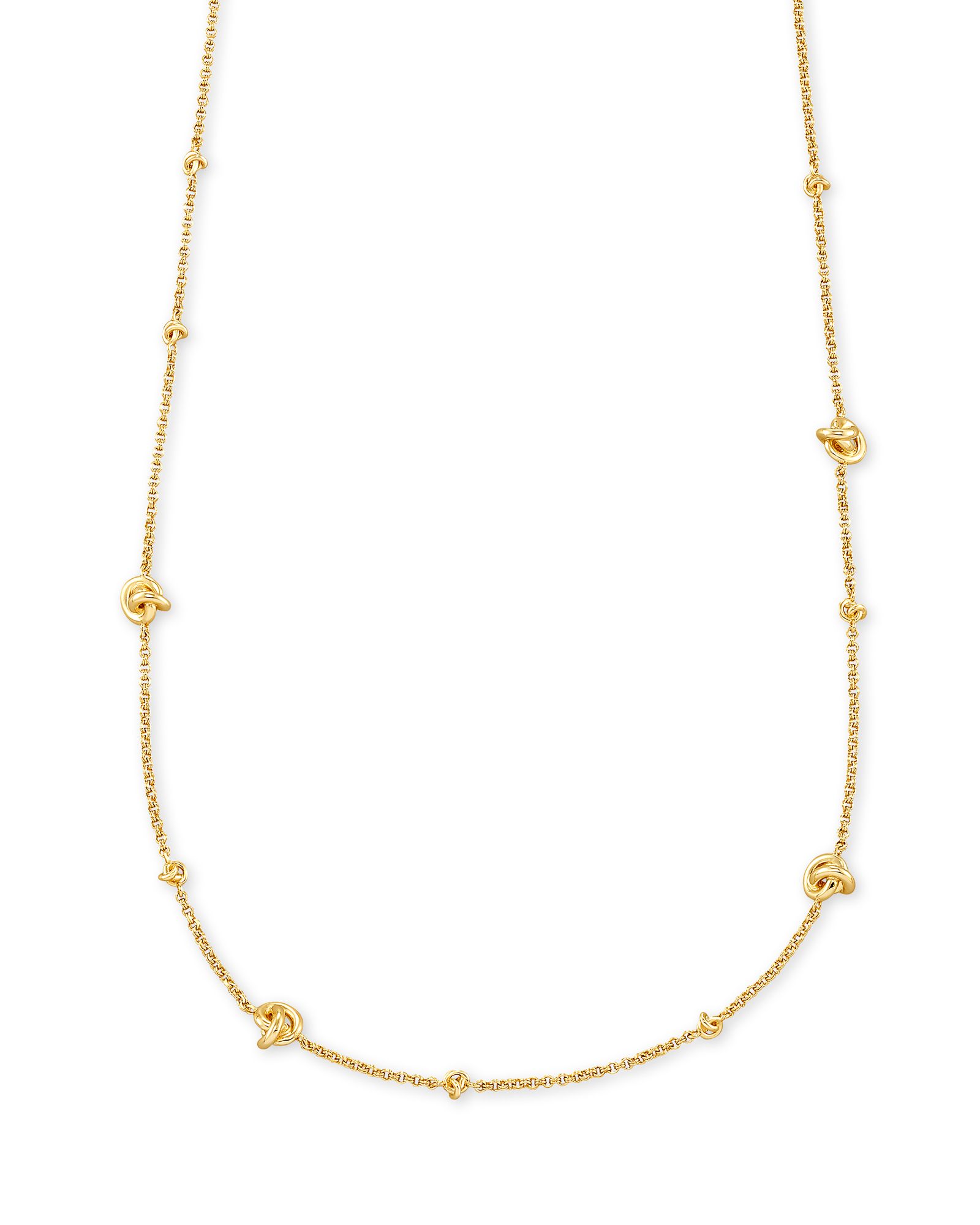 Presleigh Love Knot Adjustable Necklace in Rose Gold | Kendra Scott