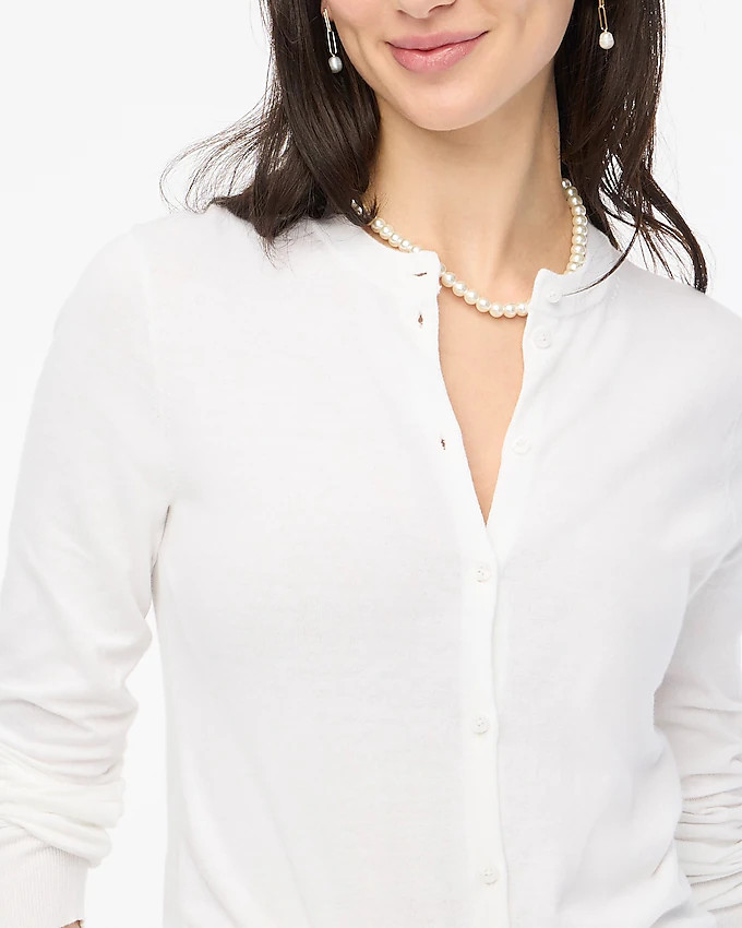 Classic cotton cardigan sweater | J.Crew Factory