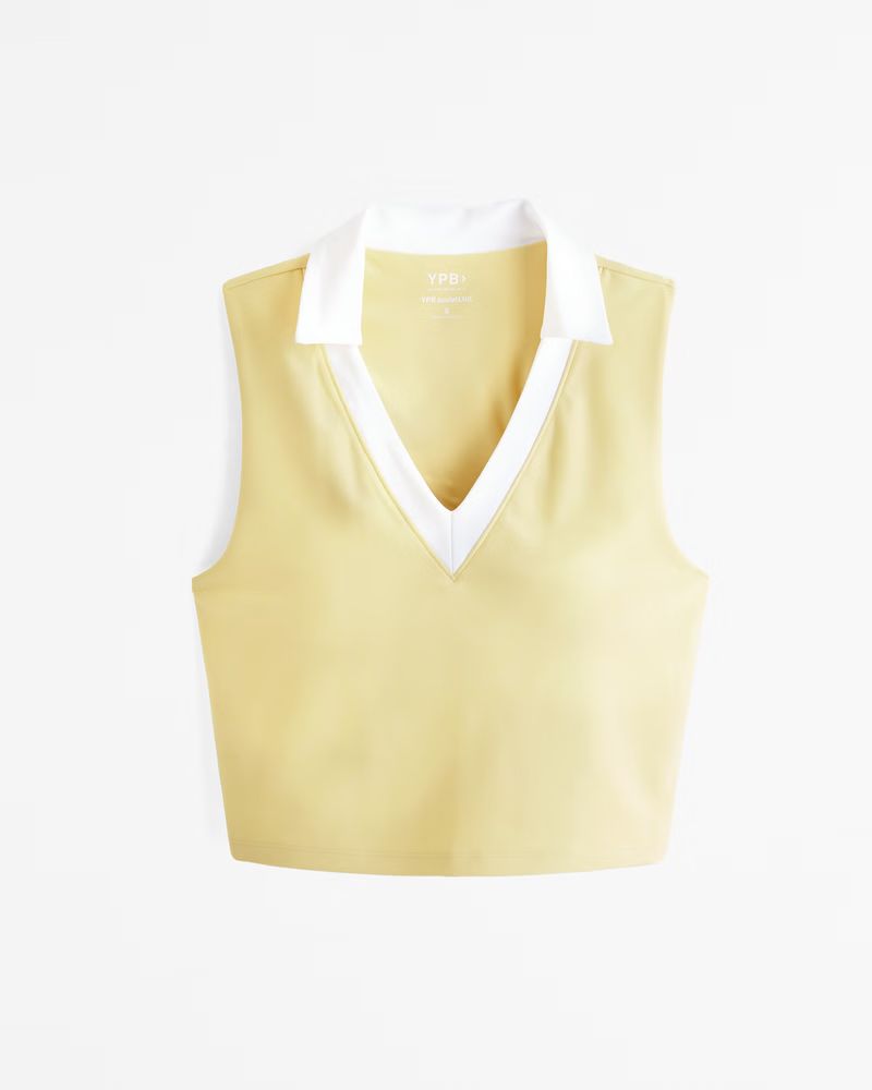 YPB sculptLUX Johnny Collar Polo Tank | Abercrombie & Fitch (US)