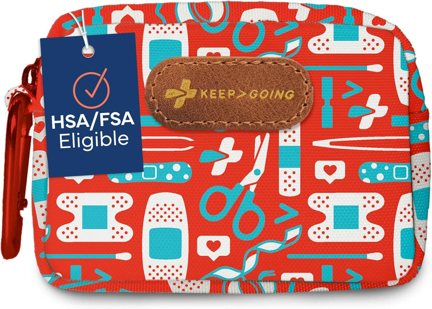 KeepGoing Small Travel First Aid Kit Kids – 60 Pc. Mini First Aid Kit for Purse, Diaper Bag, & ... | Amazon (US)