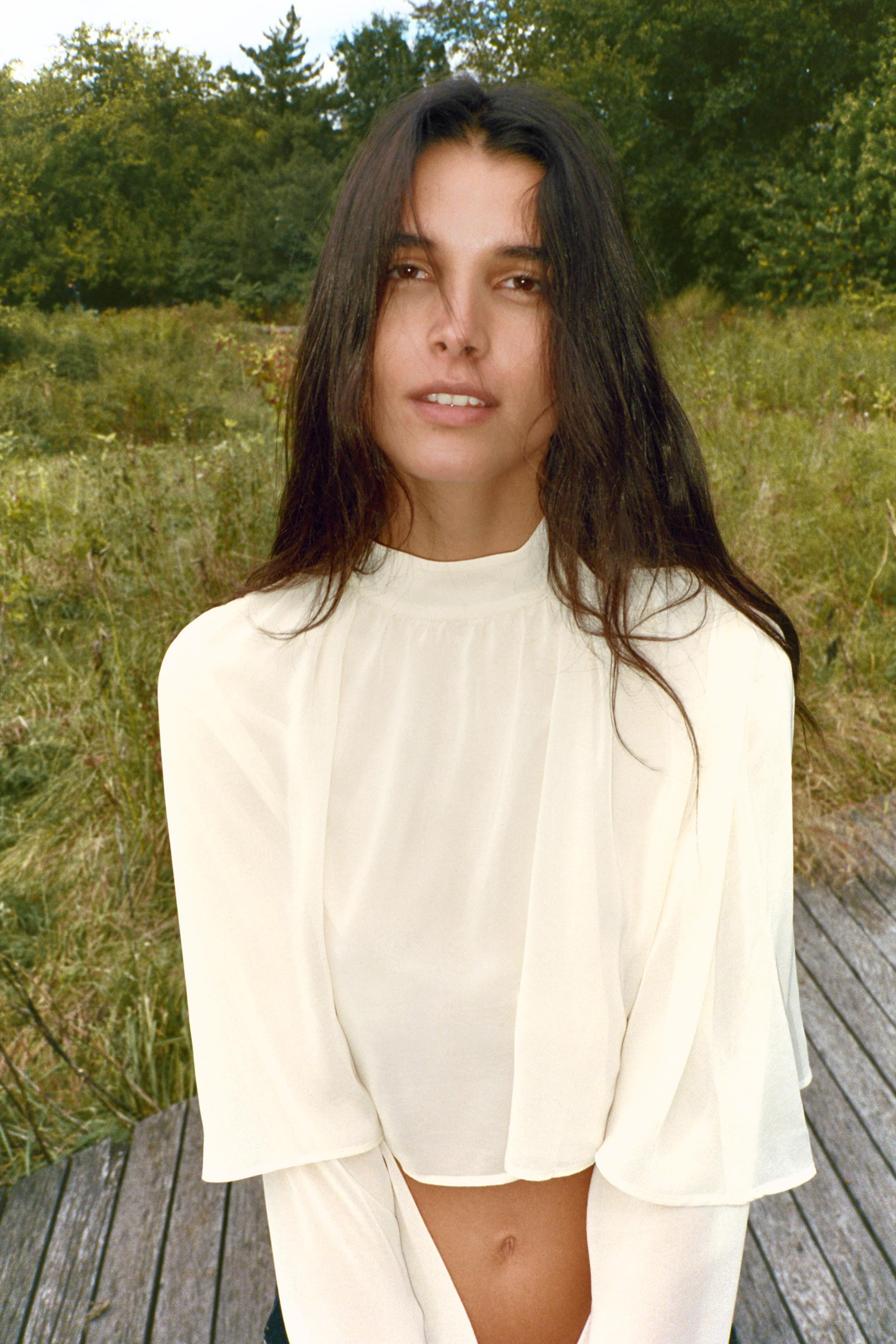 GEORGETTE CAPE TOP | Zara US