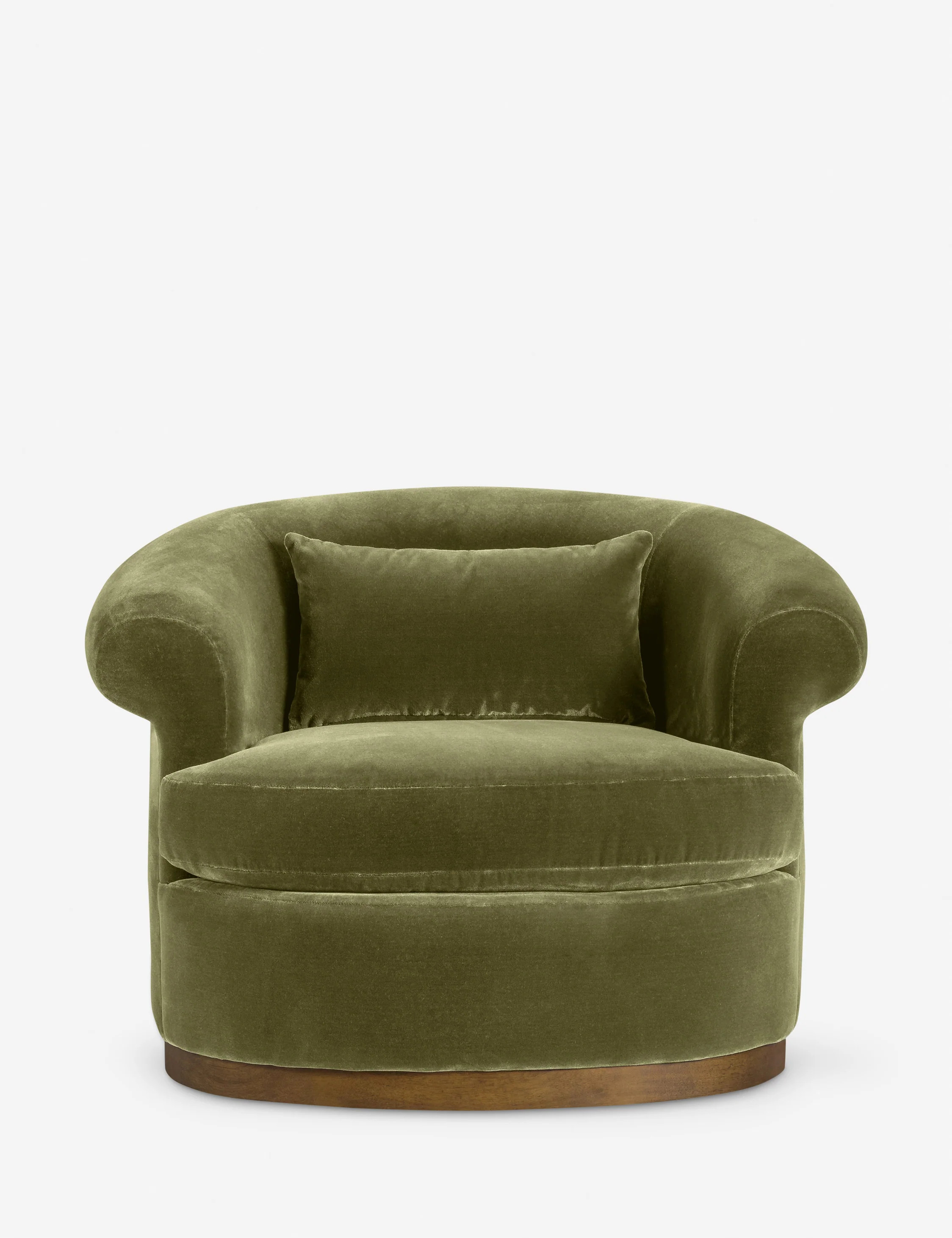 Rochester Swivel Chair, Green | Lulu and Georgia 