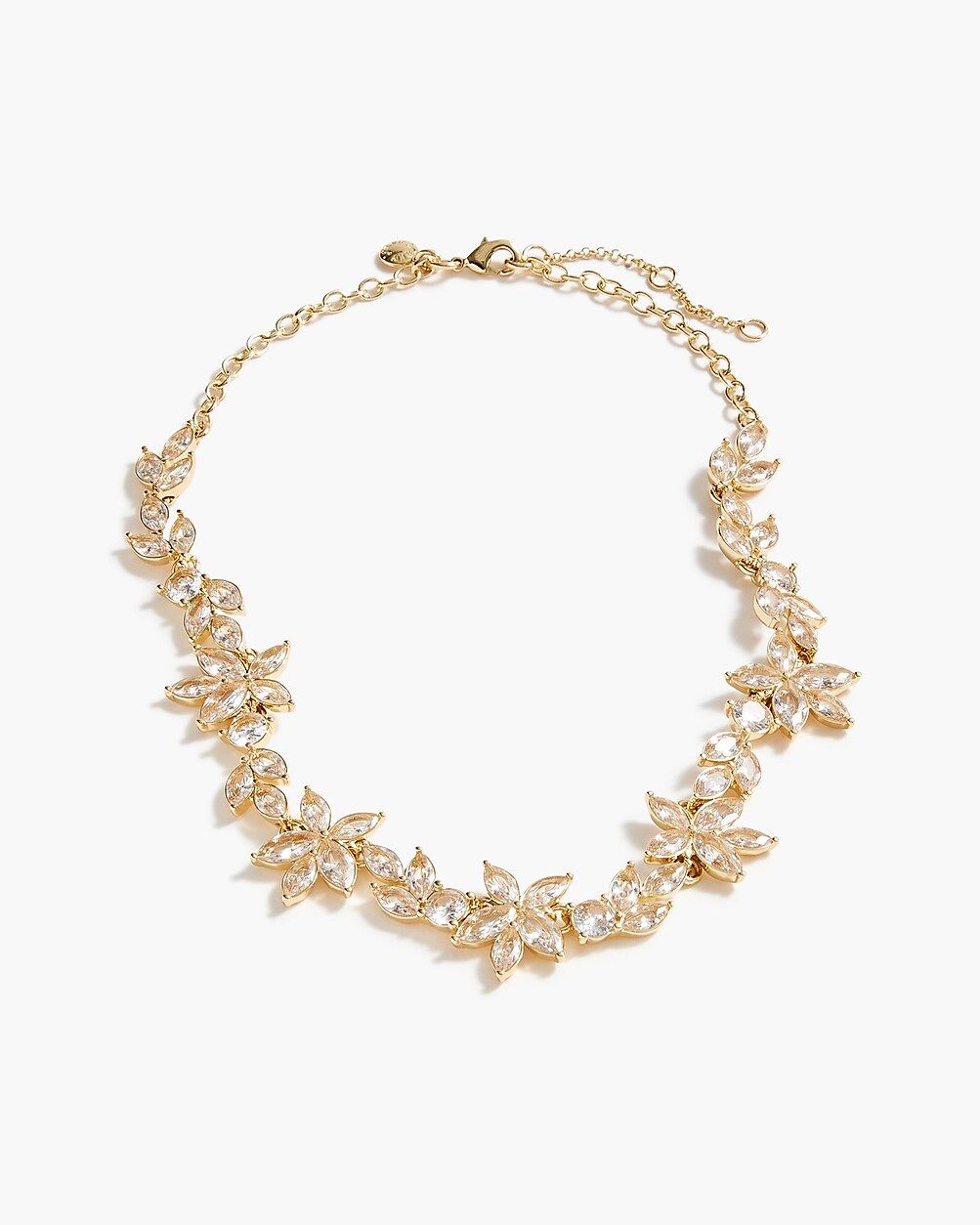 Crystal leaves necklace | J.Crew Factory