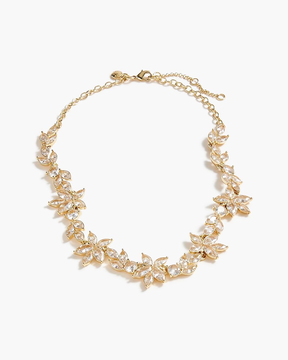 Crystal leaves necklace | J.Crew Factory