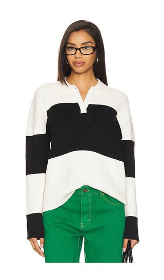 ALL THE WAYS Penlee Sweater in White,Black. - size M | Revolve Clothing (Global)