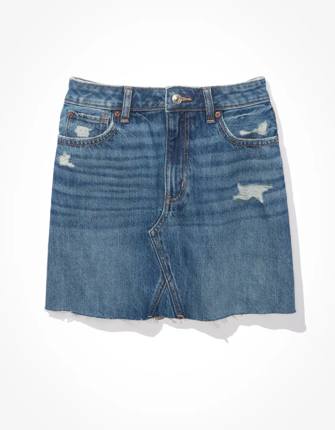 AE Denim A-Line Mini Skirt | American Eagle Outfitters (US & CA)