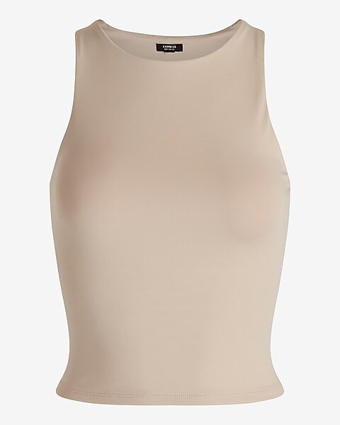 Body Contour High Compression High Neck Cropped Tank | Express