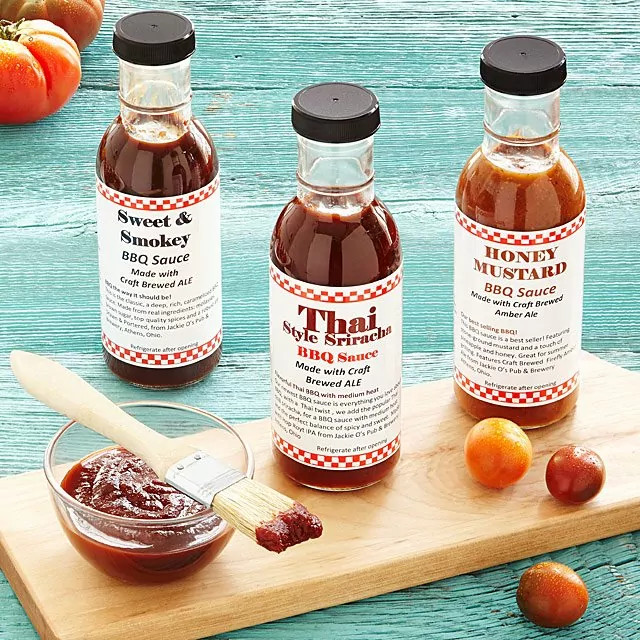 Beer-Infused BBQ Sauce - Set of 3 | UncommonGoods