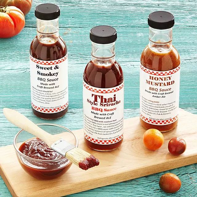 Beer-Infused BBQ Sauce - Set of 3 | UncommonGoods