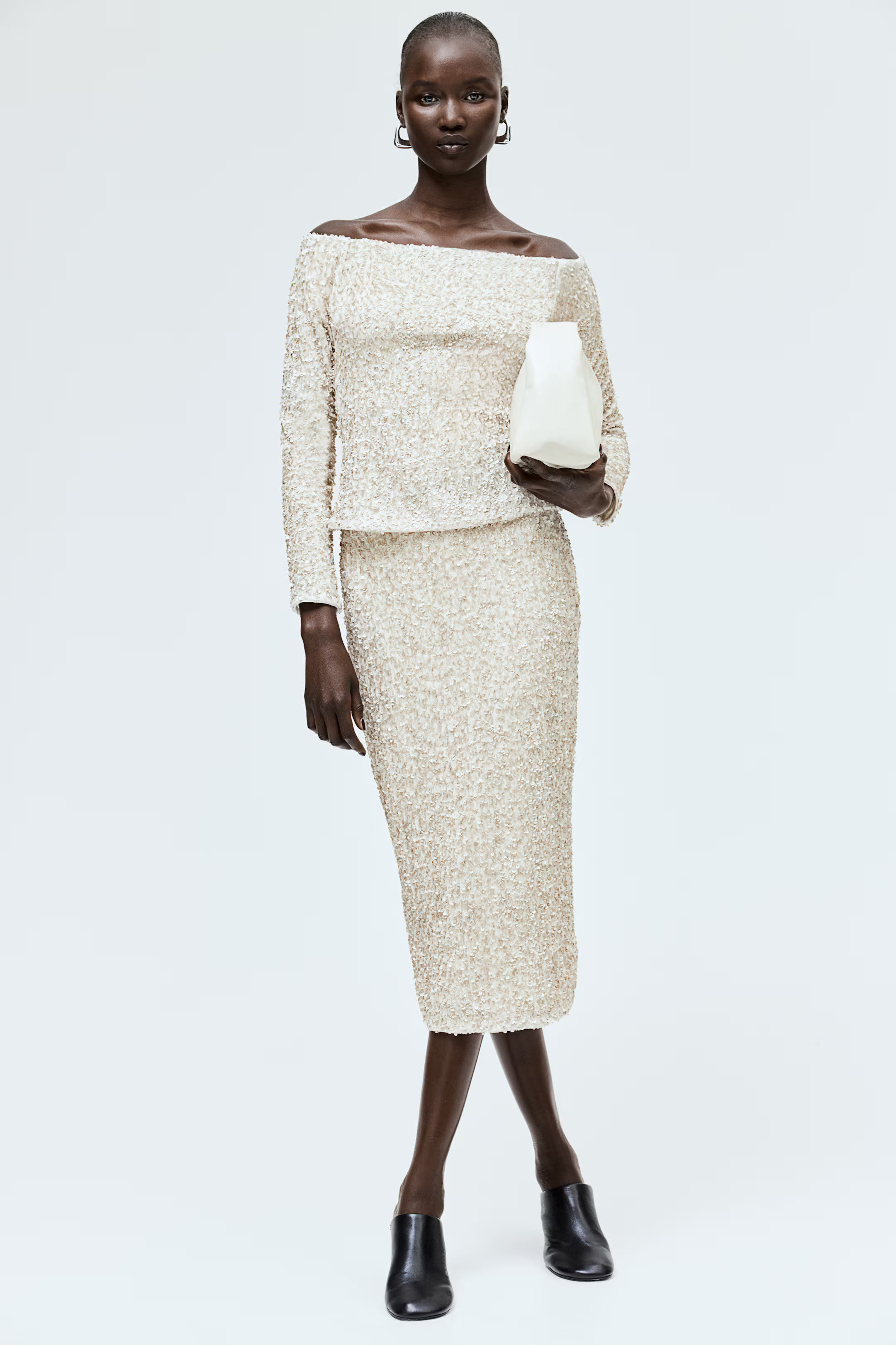 Gonna a tubino con paillettes | H&M (FR, IT, ES, PT, BE)