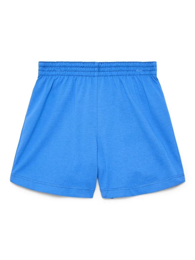 Wonder Nation Girls Kid Tough Knit Shorts, Sizes 4-18 & Plus | Walmart (US)