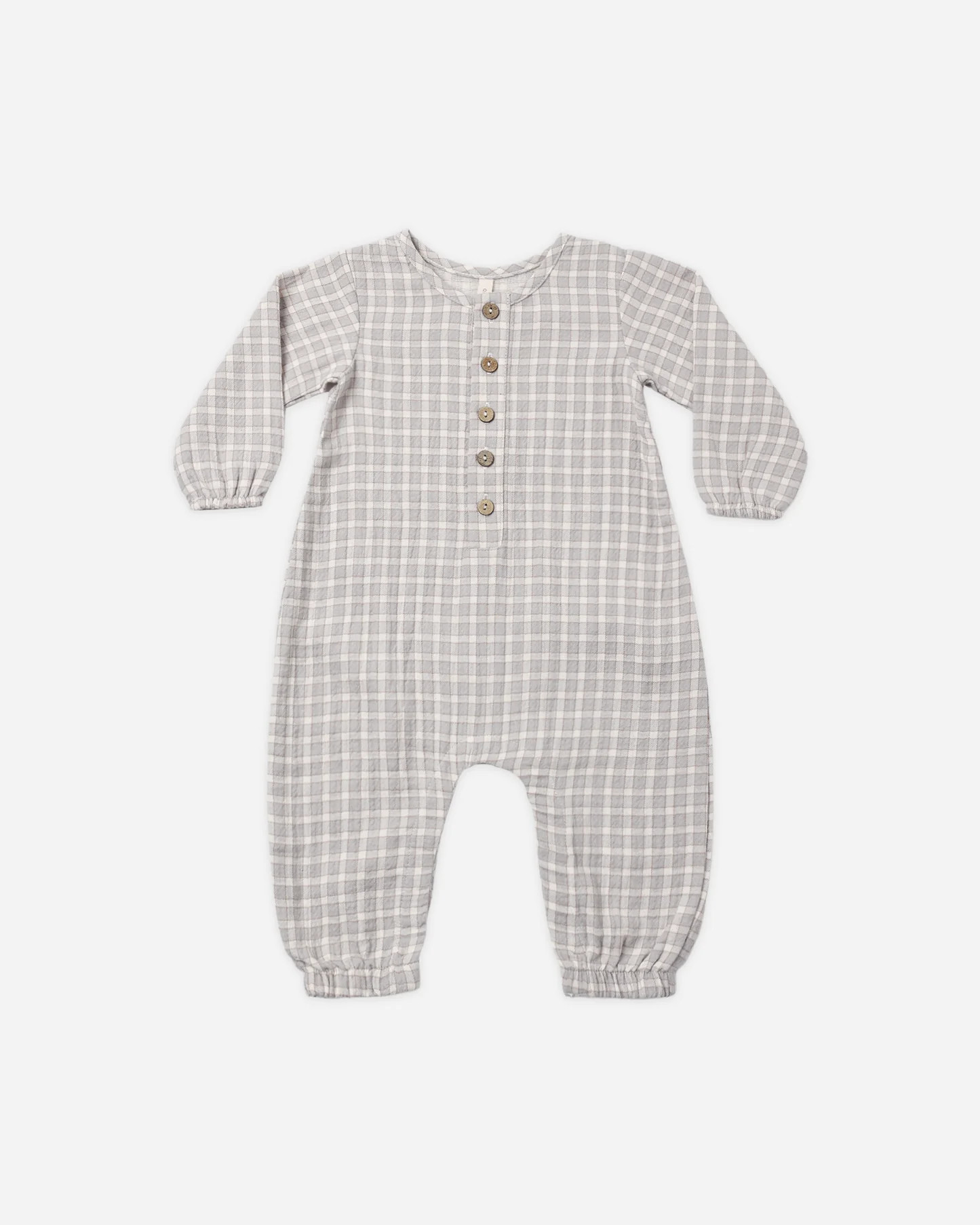 Woven Jumpsuit Blue Gingham | Rylee + Cru