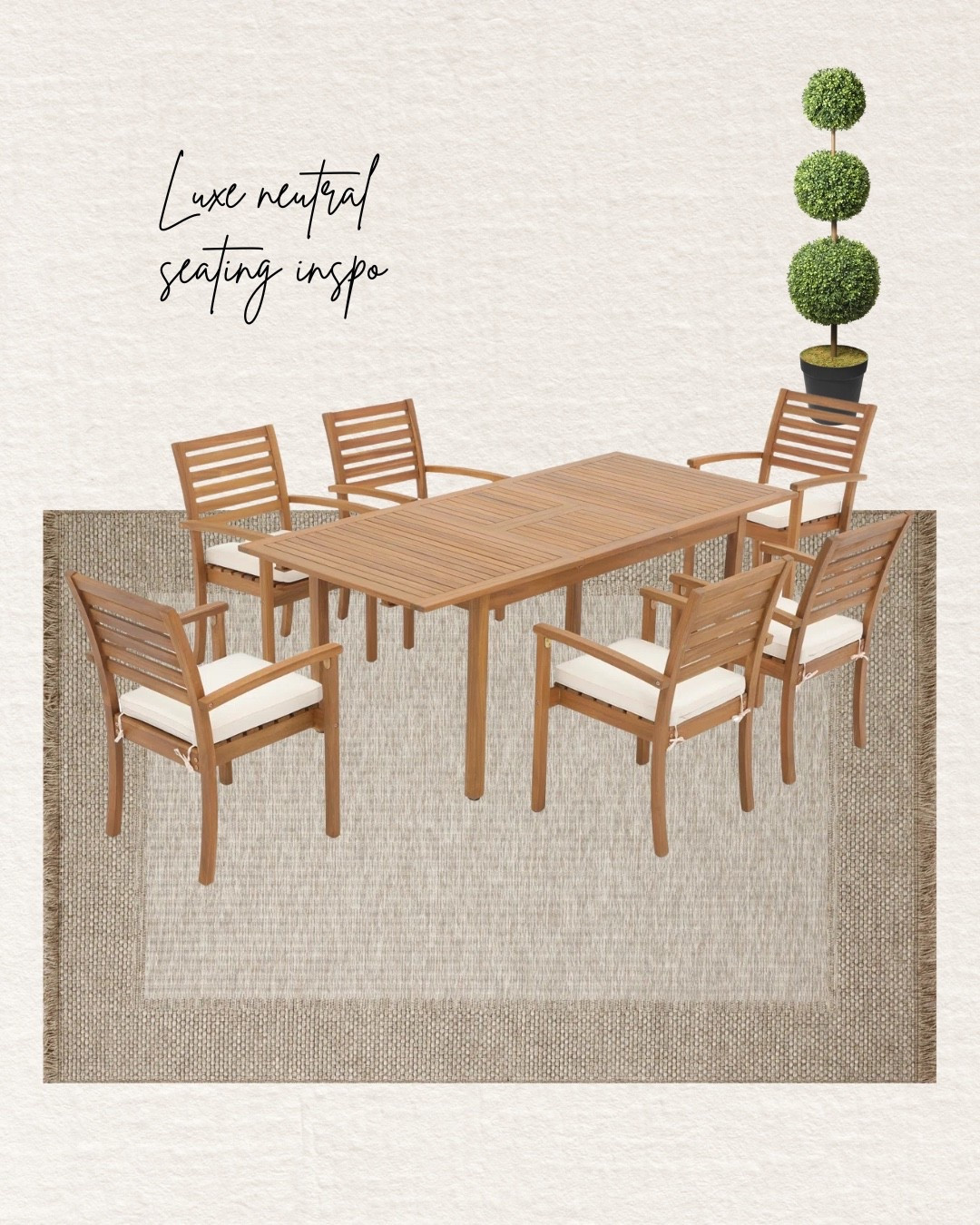 #ad stunning @Wayfair  outdoor dining set I styled & each item is on sale! High end styles 😍 #wayfair #wayfairpartner #wishyouwerehere #outdoor

#LTKHome #LTKSaleAlert #LTKfoodie