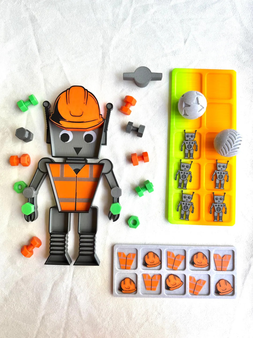Construction Kit, Hard Hat + Vest Robot Add on , Construction Counters, Tire + Cone Dough Rollers... | Etsy (US)