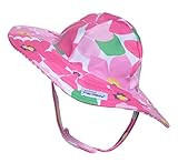 Flap Happy Baby Girls' Swim Floppy Hat, Wild Hibiscus, Small (3-6m) | Amazon (US)
