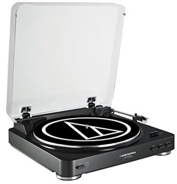 Audio-Technica AT-LP60BK-USB Fully Automatic Belt-Drive Stereo Turntable (USB & Analog), Black | Amazon (US)