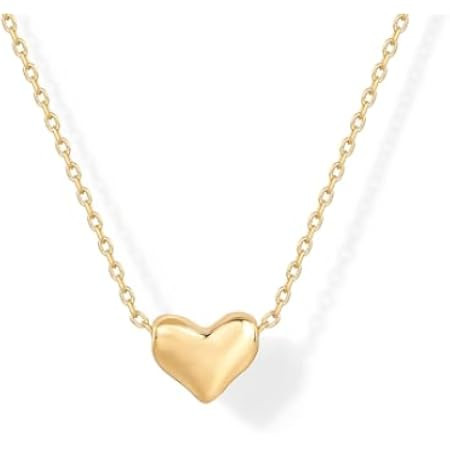 IBARA Women Gold Dianty Necklace Sun Crescent Moon Star Evil Eye Lock Lovely Heart Flower Butterf... | Amazon (US)