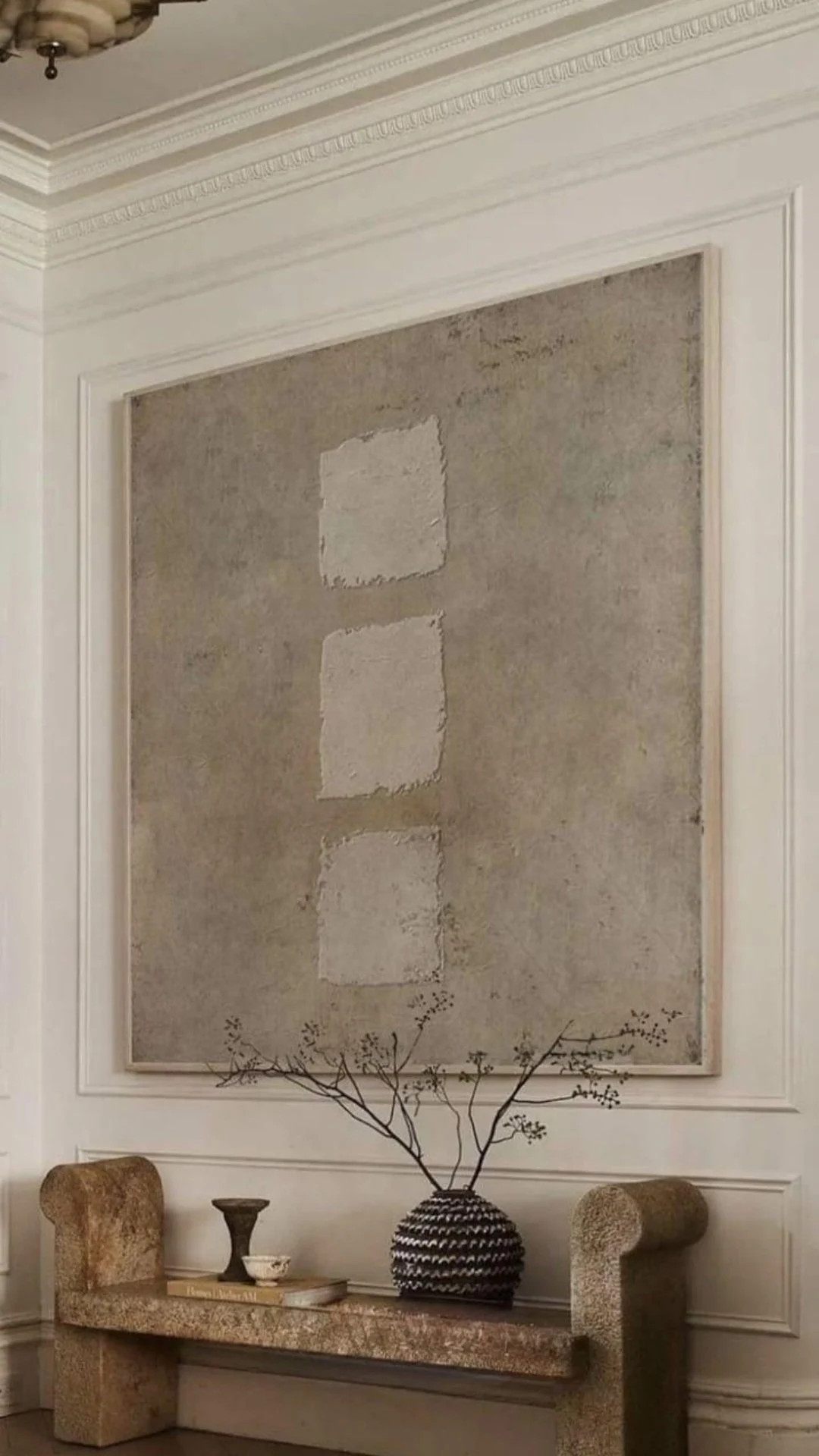 Wabi Sabi Wall Art, Scandinavian Wall Art, Light Brown Abstract Painting, Brown Minimalist Wall D... | Etsy (US)