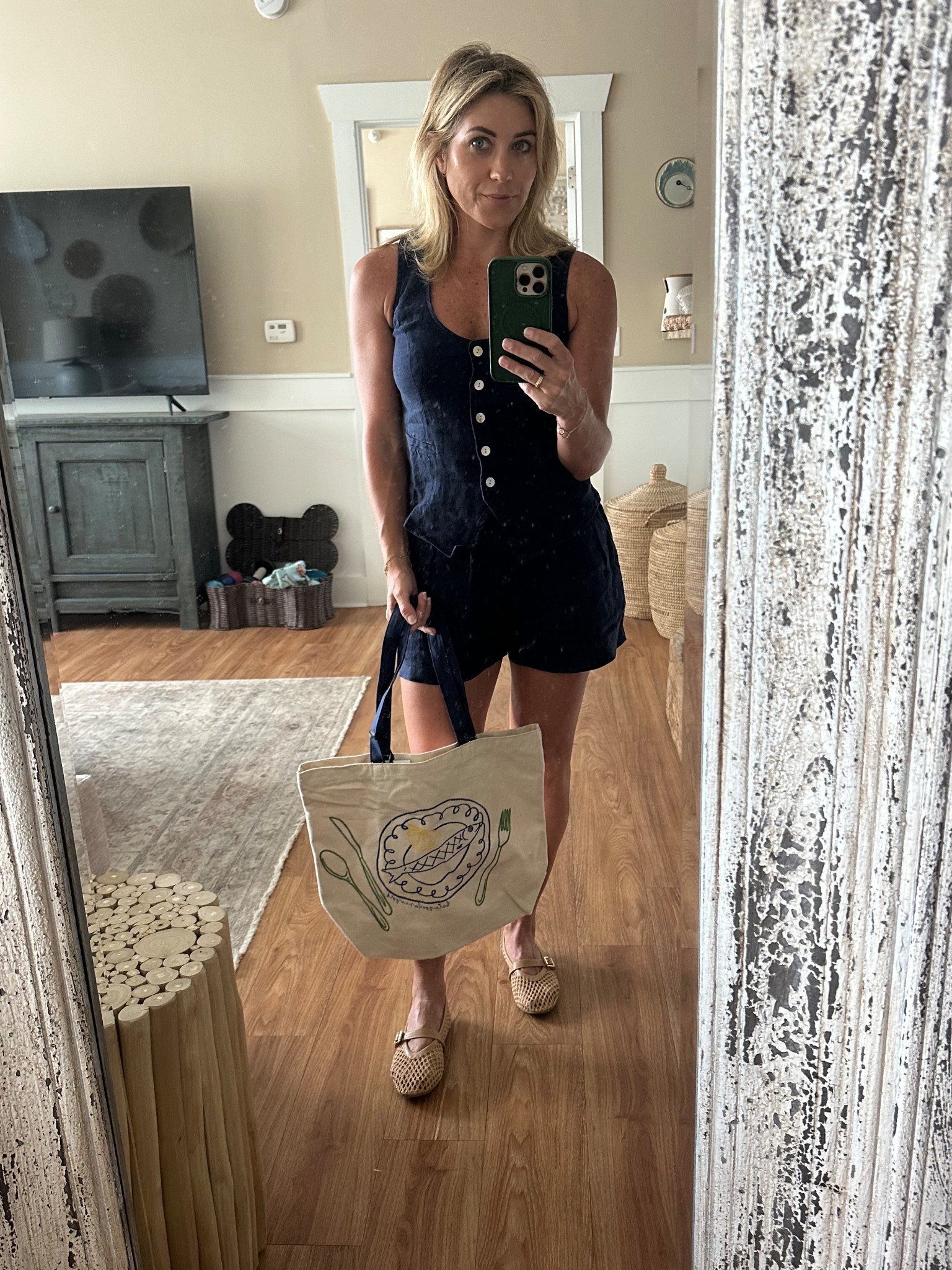 Farmer’s Market Fit 🥬 🧺 🍎 

#LTKOver40 #LTKSeasonal #LTKShoeCrush