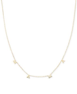 Polished MAMA 18" Statement Necklace in 10k Gold | Macys (US)