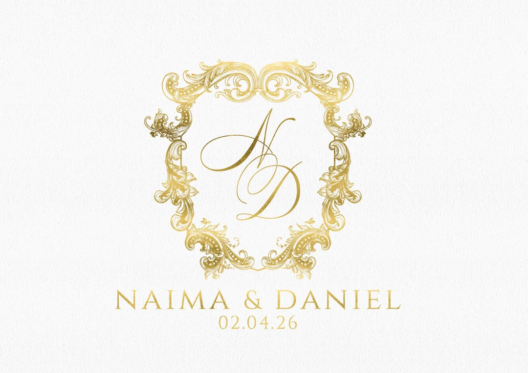 Wedding Logo, Wedding Monogram, Wedding Monogram Logo, Luxury Wedding Logo, Custom Wedding Logo, ... | Etsy (US)