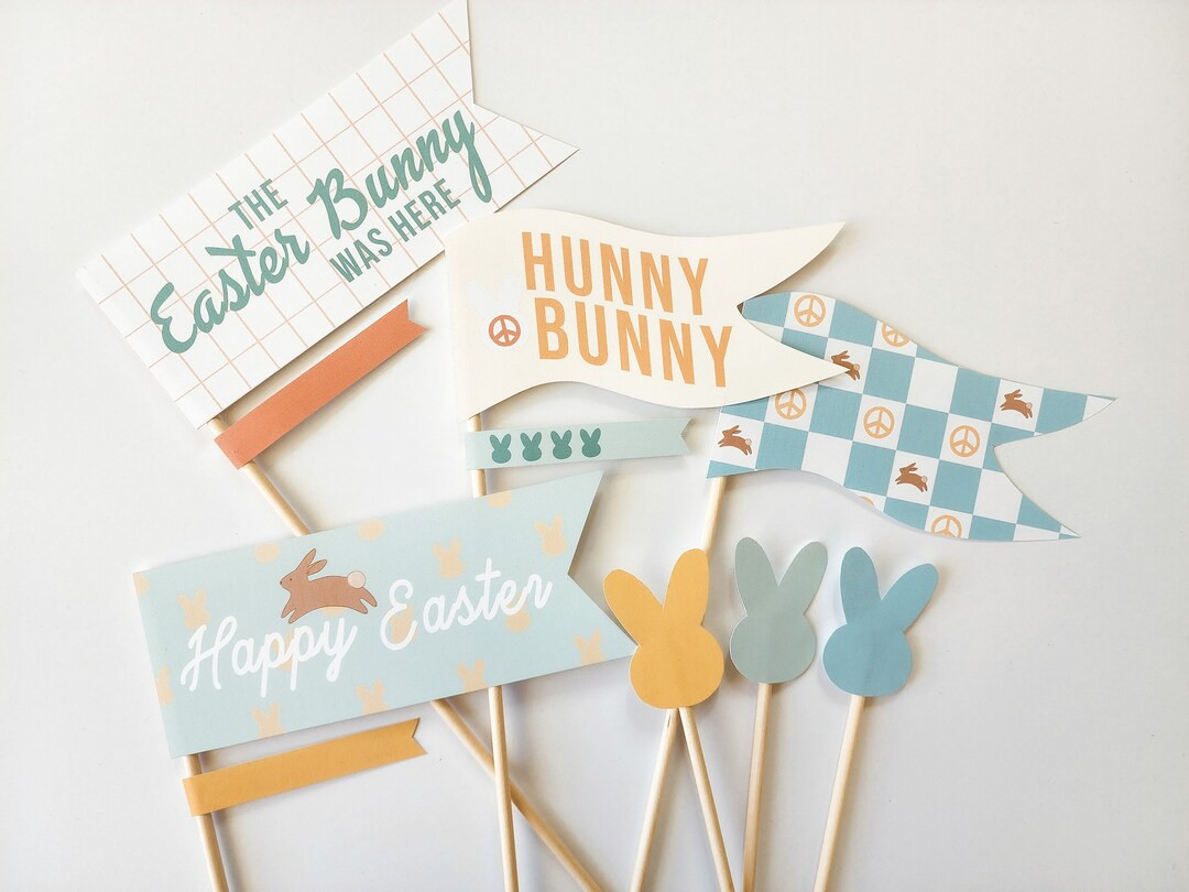 Easter Pennant Flag + Boy + digital download | Etsy (US)