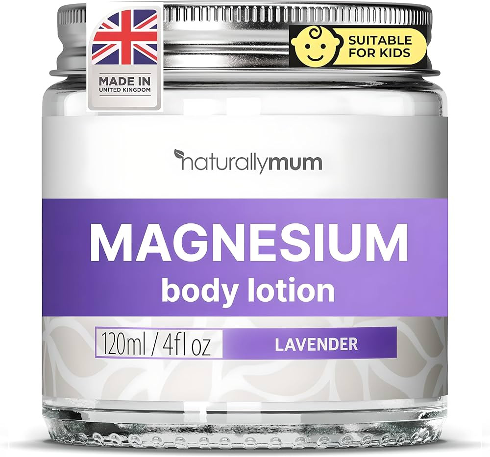 NaturallyMum - Magnesium Body Lotion [NATURAL & VEGAN] - Topical Magnesium Chloride Cream Lotion ... | Amazon (US)