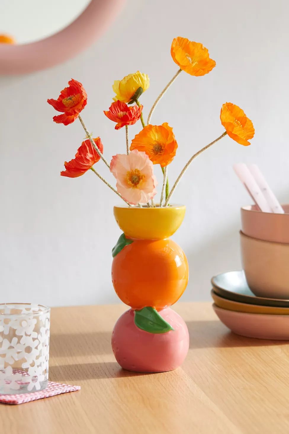 ban.do Stacked Citrus Vase | Urban Outfitters (US and RoW)