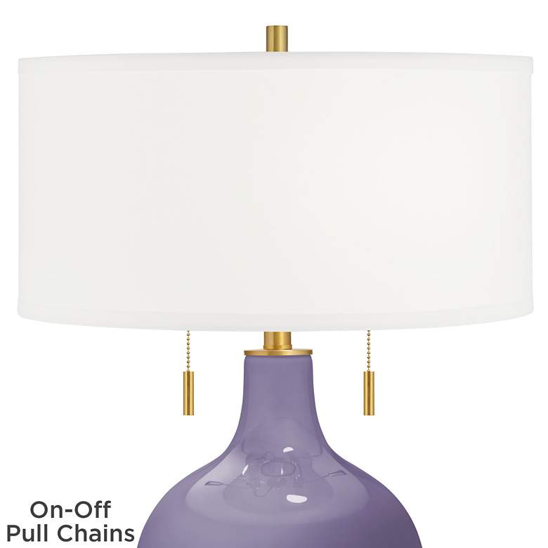 Purple Haze Toby Brass Accents Table Lamp | Lamps Plus