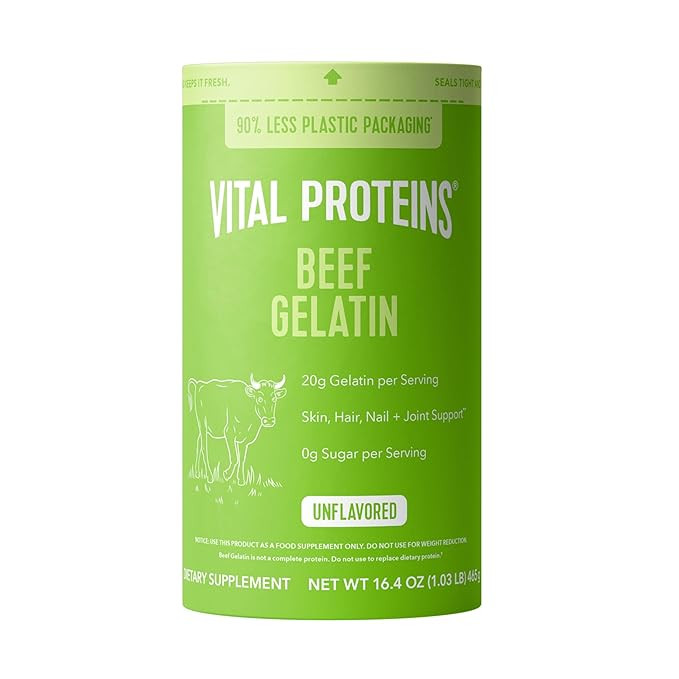 Vital Proteins Beef Gelatin Powder - Grass-Fed 16.4 oz | Amazon (US)
