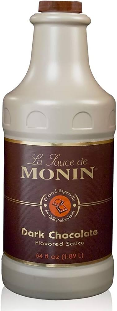 Monin - Gourmet Dark Chocolate Sauce, Velvety and Rich, Great for Desserts, Coffee, and Snacks, G... | Amazon (US)
