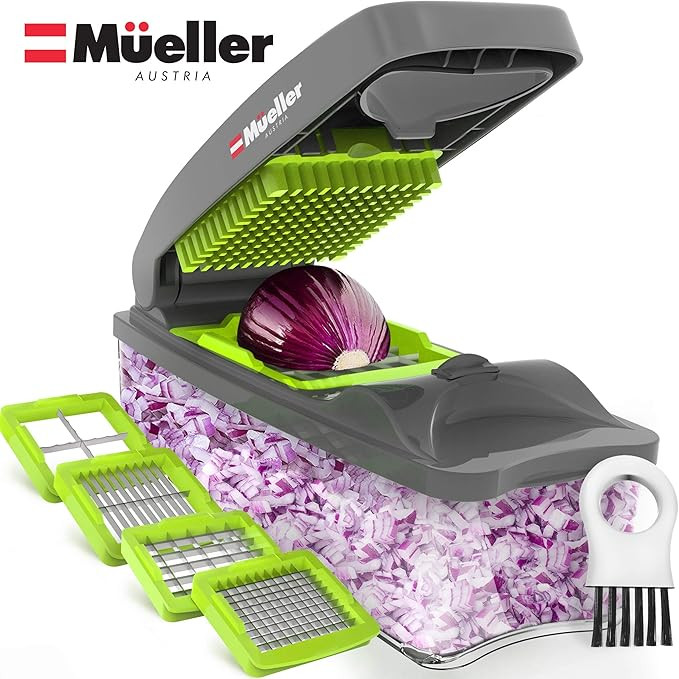 Mueller Austria Onion Chopper Pro Vegetable Chopper - Strongest - 30% Heavier Duty Vegetable Slic... | Amazon (US)