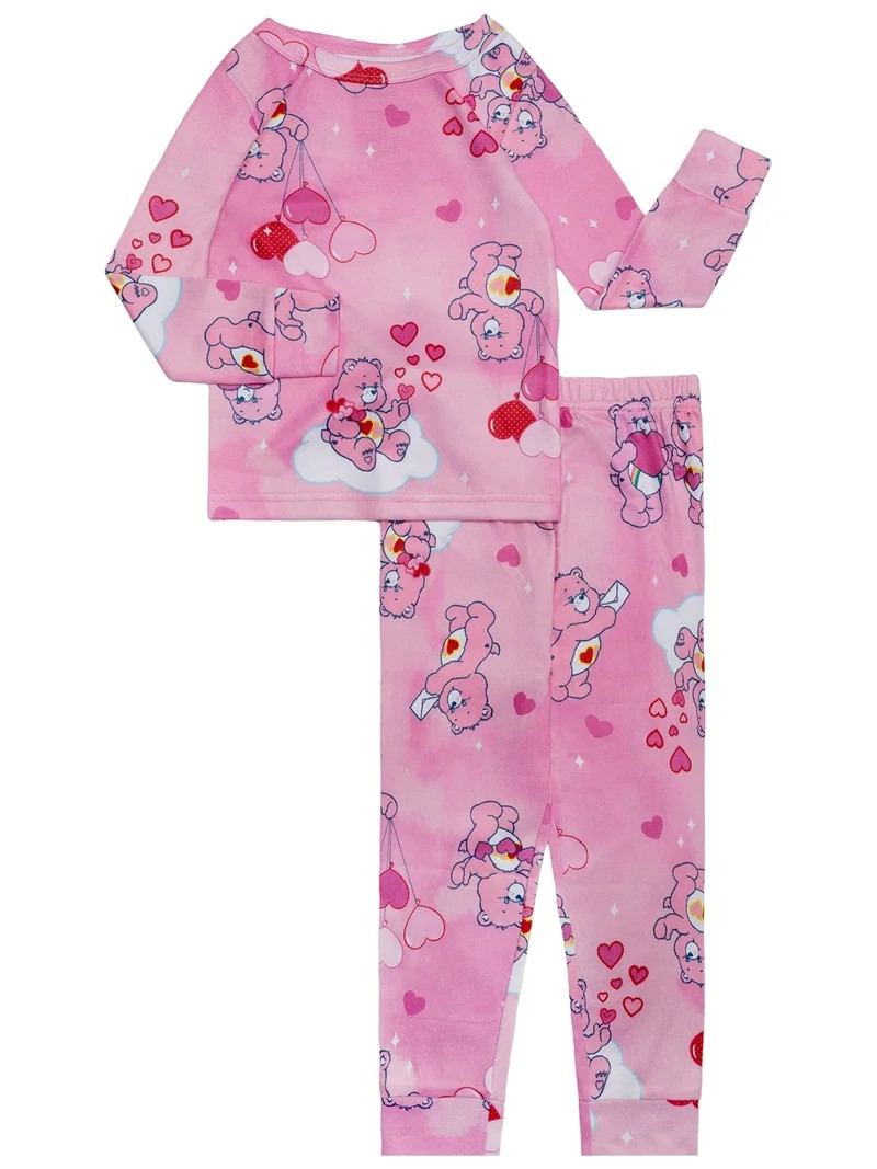 Character Toddler Unisex Valentine's Day Pajama Set, 2-Piece, Sizes 12M-5T | Walmart (US)