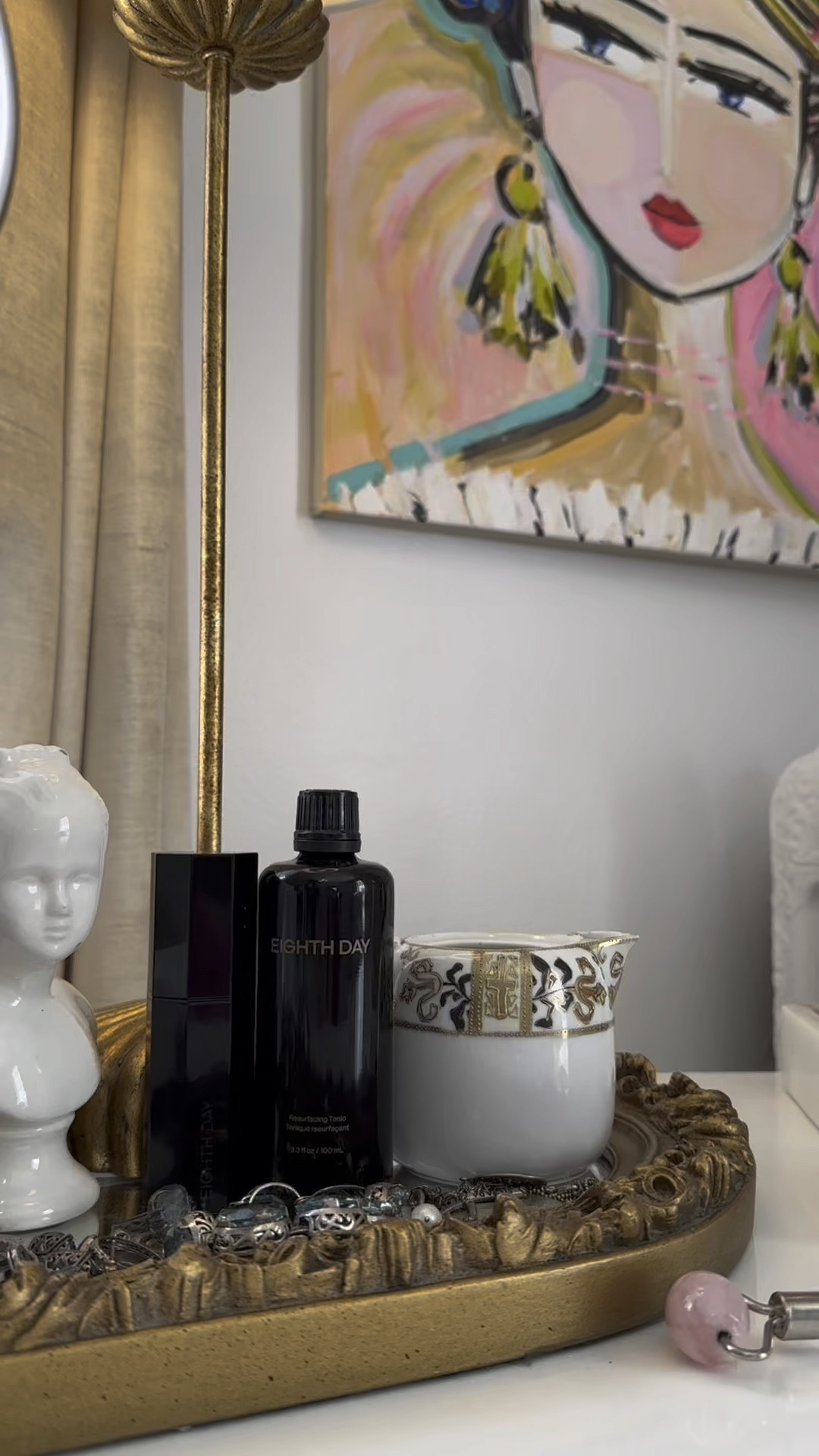 Trying some new skincare from @eighthdayskin #ad I love skincare products, so when the opportunity came to work with them I jumped in. It’s been about a month now, so I can report to you that I’m in love with these products. I use the Tonic right after cleansing morning and night, and finishing up with their moisturizer which is very luxurious. This may be the most hydrated my skin has ever felt, it’s bouncy and plump, my fine lines are softer and diminished, and I wake up every morning with dewy skin. 
.
Be sure to stop over at their site and check out all the things that they have available. Also if you plan to place an order make sure you sign up for their email to receive 15% off your order at checkout or sign up for text messages to receive 20% off. 
.
#skincare #eighthdayskin #eighthday

#LTKbeauty