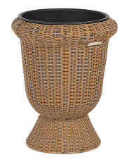 19x23 Woven Wicker Outdoor Planter | Marshalls
