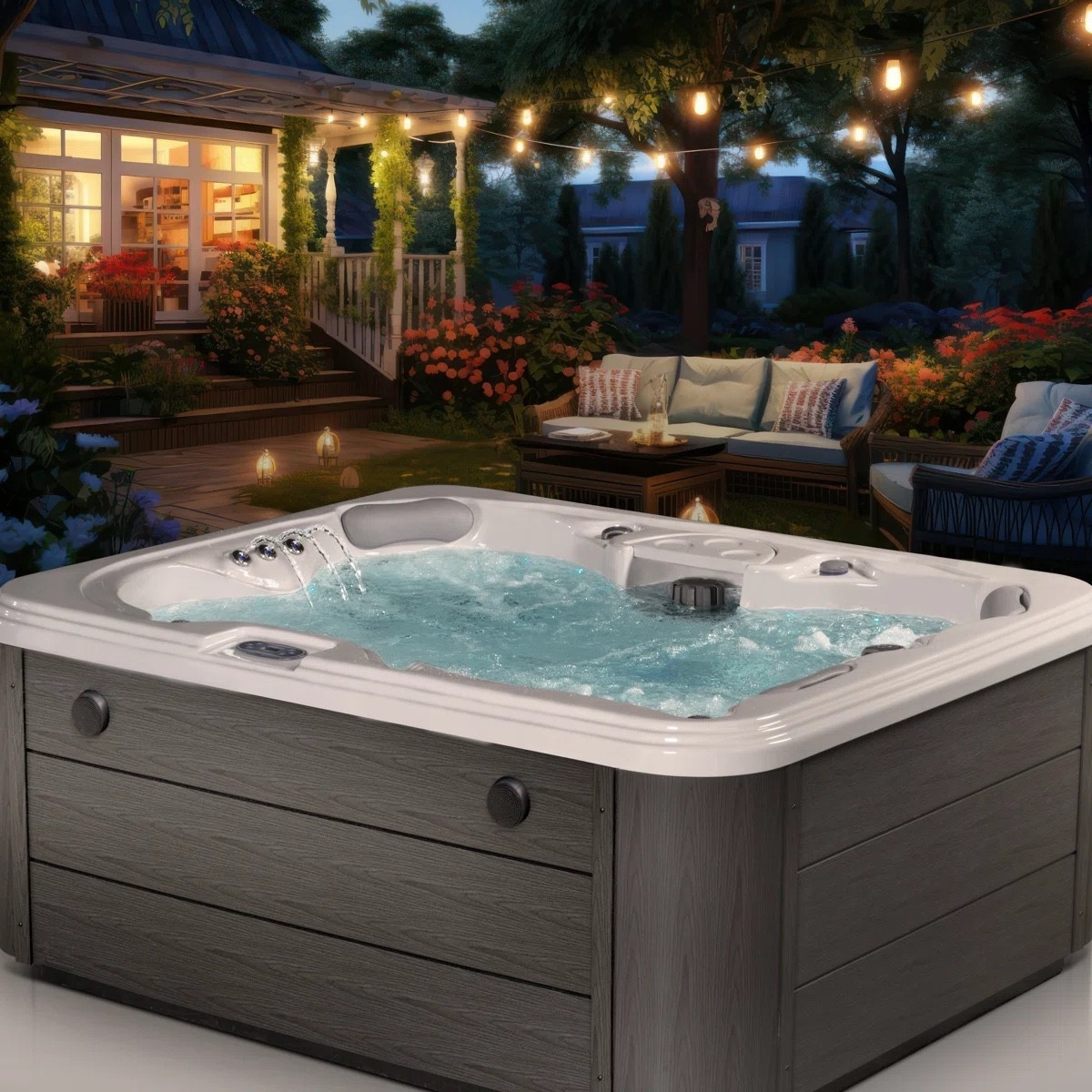 This hot tub from Wayfair is perfect for creating a luxury spa experience right in your backyard. With built-in jets, LED lighting, and a spacious design, it’s ideal for relaxing evenings or entertaining guests outdoors. The modern finish and cozy ambiance make it a standout addition to any patio setup. 

Big Outdoor Sale

#LTKSaleAlert #LTKHome