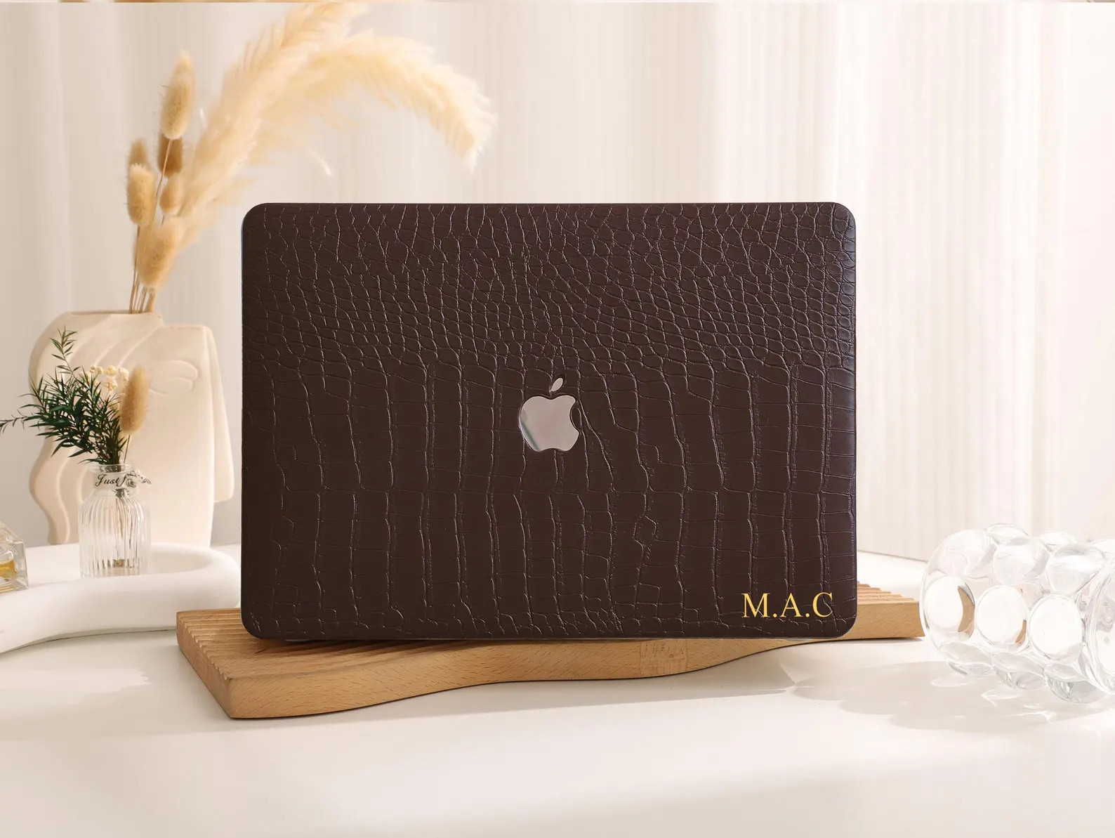 Dark Roast Crocodile Print Hard Case Cover for MacBook M2/M3 Air 13" MacBook Pro 13 14 16 15 Air ... | Etsy (US)