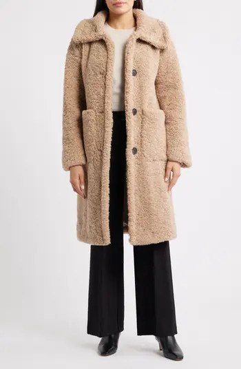 BCBG Long Teddy Coat | Nordstrom | Nordstrom