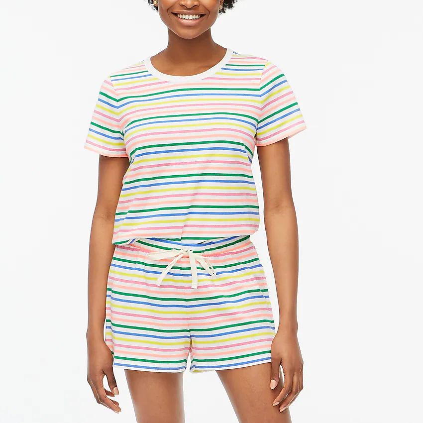 Jersey tee and short pajama set | J.Crew Factory