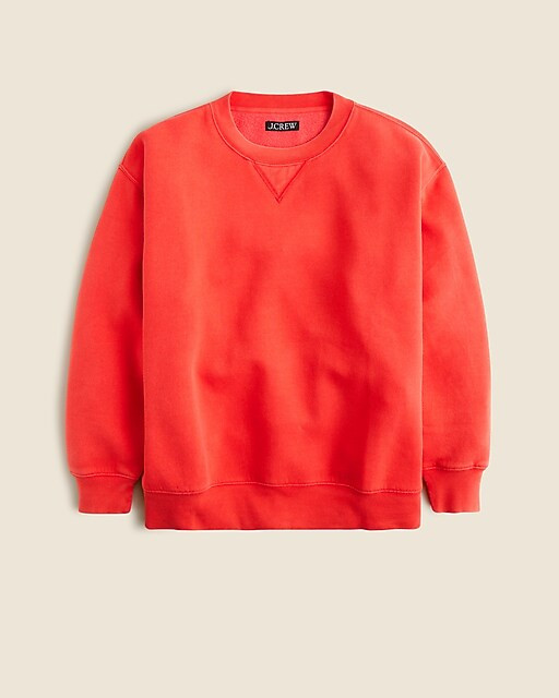 Heritage fleece oversized crewneck sweatshirt | J. Crew US