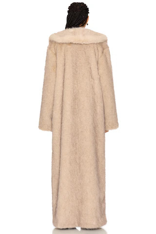Vincent Faux Fur Coat in Taupe | Revolve Clothing (Global)