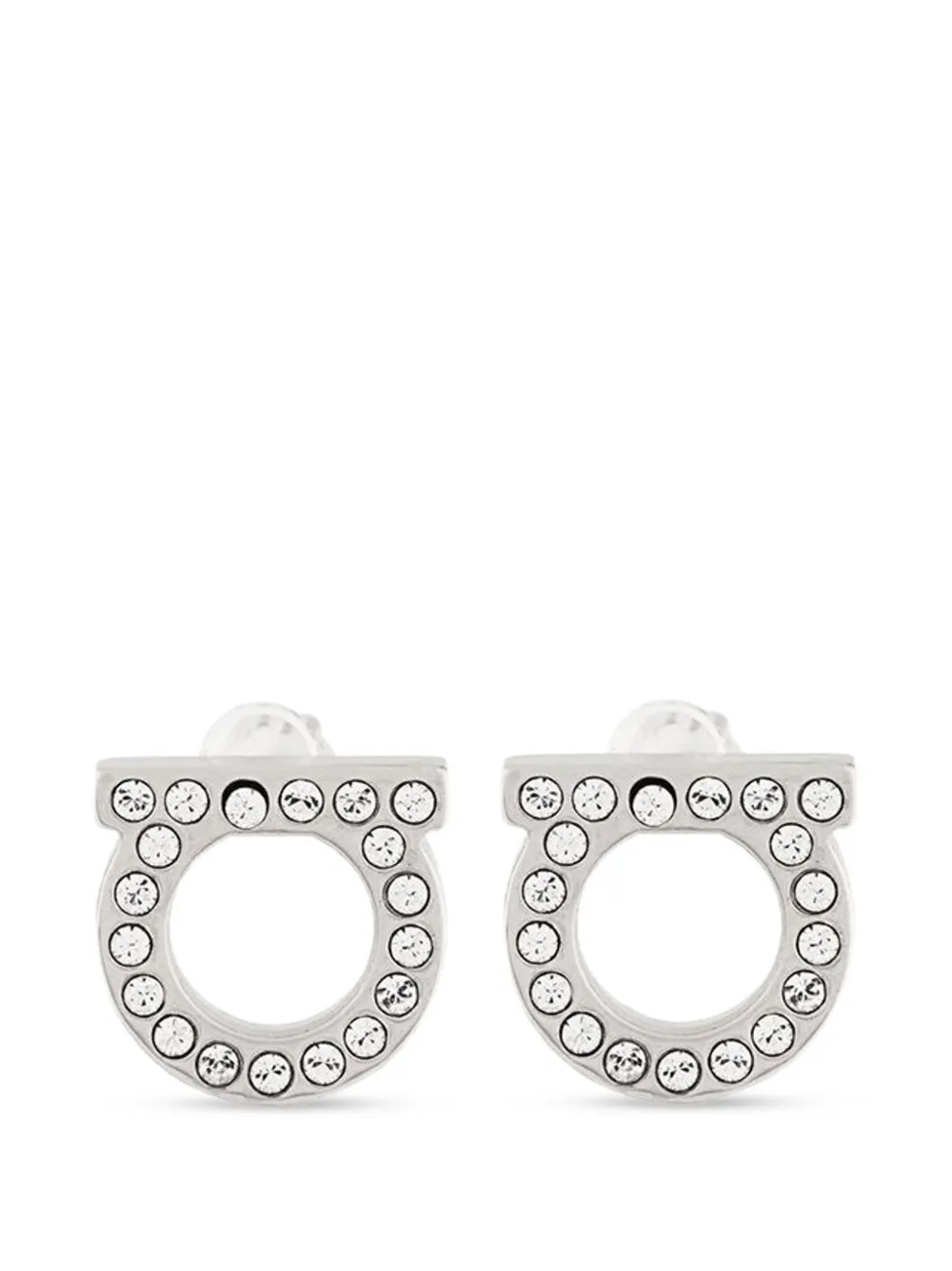 Gancini crystal-embellished earrings | Farfetch Global