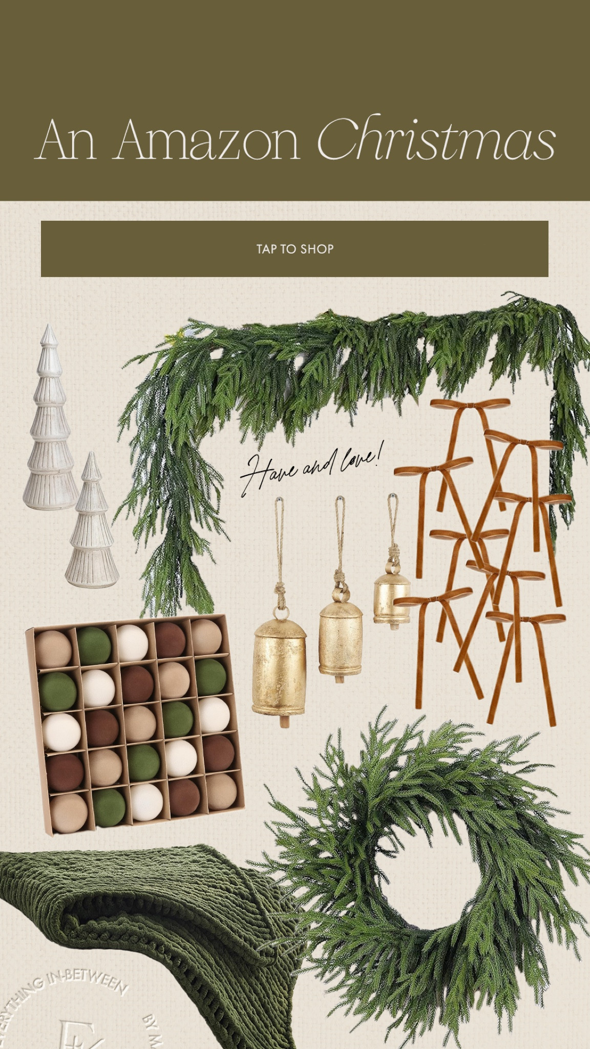 On my wishlist: Amazon edition 🎀 cutest Christmas!

Amazon home, Christmas finds, satin bows, Christmas decor, brass bells, Xmas home 

#LTKFindsUnder50 #LTKHome #LTKHoliday