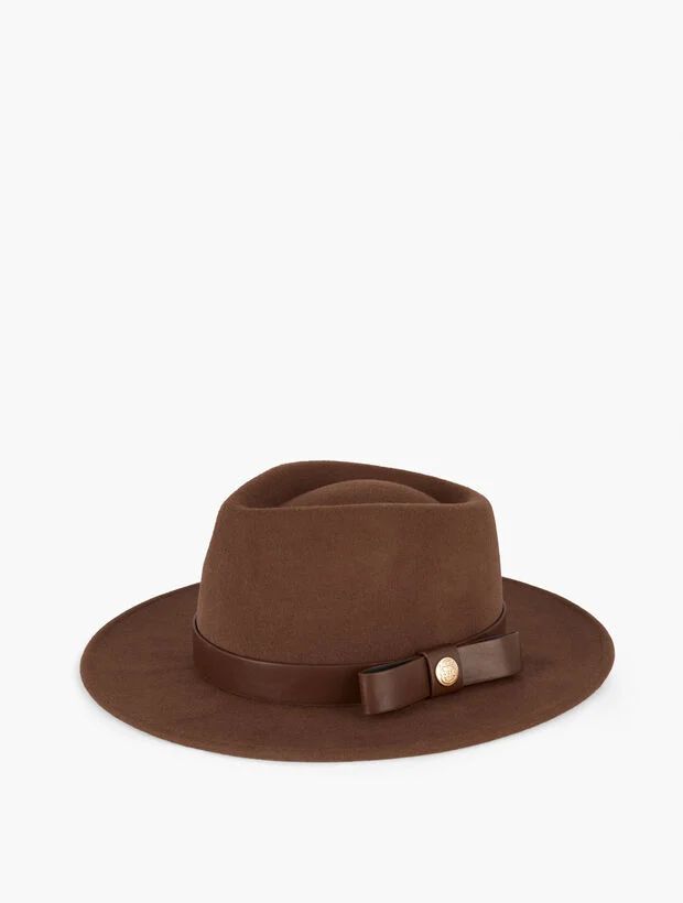 Crest Button Fedora | Talbots