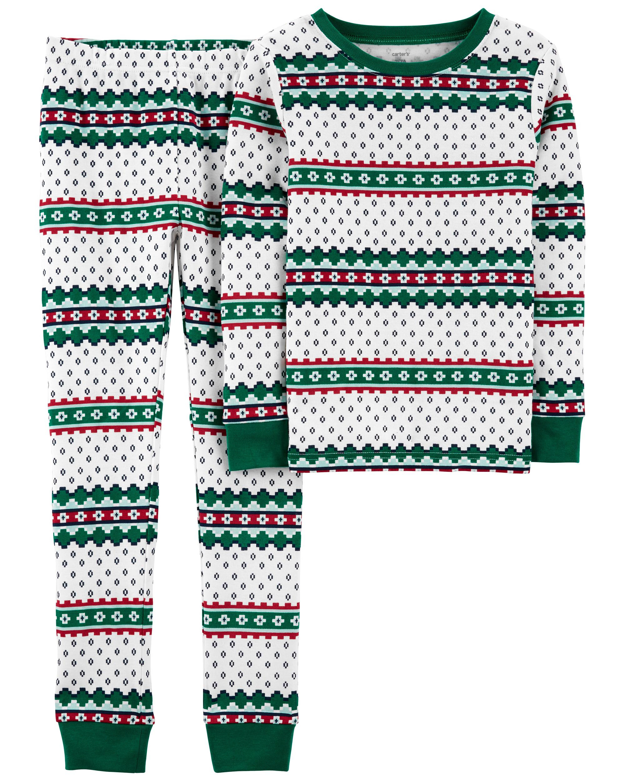 2-Piece Candy Cane 100% Snug Fit Cotton PJs | Carter's